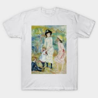 Children on the Seashore, Guernsey by Auguste Renoir T-Shirt